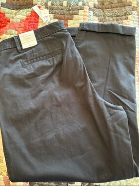 Talbots Navy Ankle-Length Women's Chino Pants